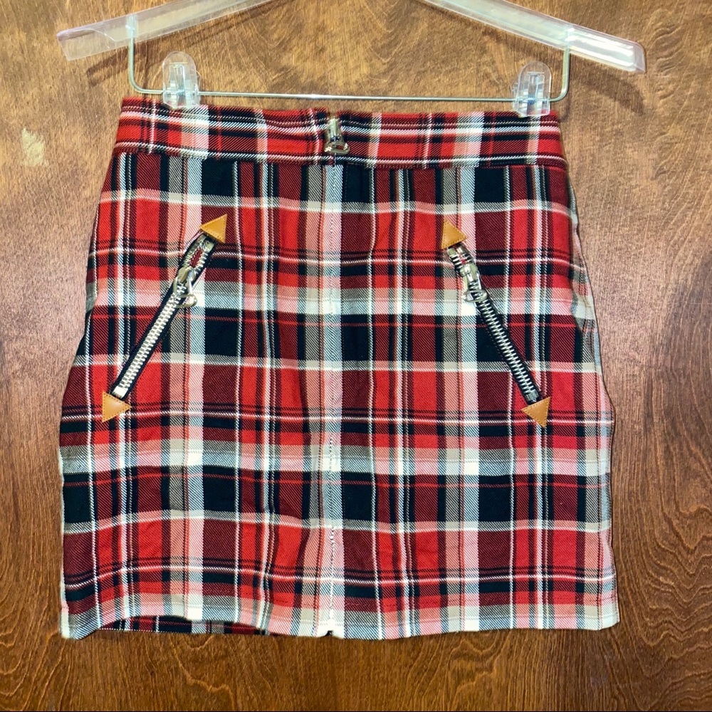 Plaid Mini Skirt
